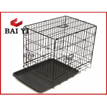 2 puertas Black 36 &quot;Pet Maleta plegable Dog Cat Cage